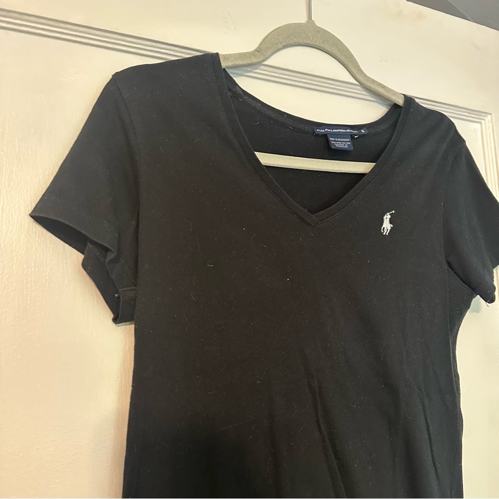 Ralph Lauren Polo V Neck T Shirt - size small - Picture 4 of 6